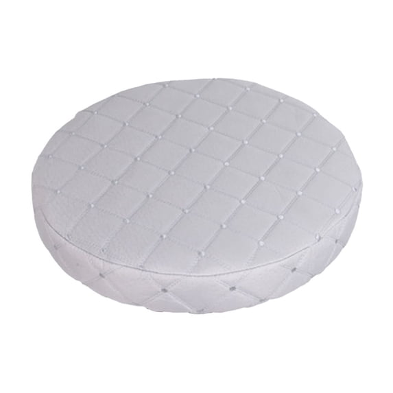 Round Bar Stool Covers with Elastic Bands - Durable Imitation Silk Fabric, , Easy to Clean, Protects Stools from Wear and Tear,Gray