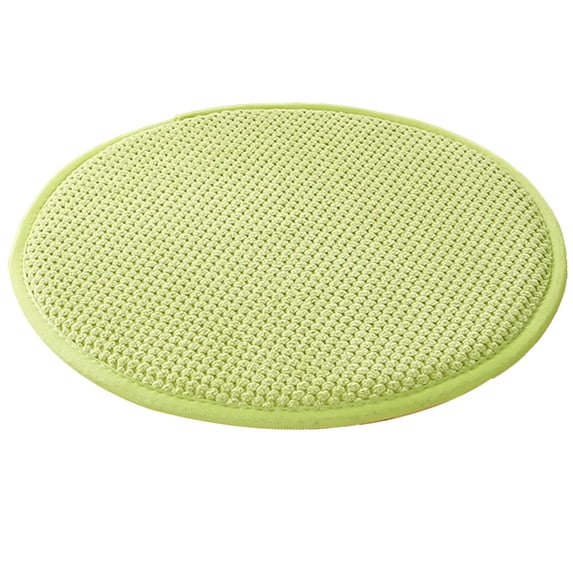 Round Bar Stool Cushions Circle Bar Stool Cushion, Memory Foam Chair Cushion, Round Seat Cushion with Removable Cover, Anti Slip Chair Pad with Rubber Back for Outdoor Dining Chairs Light Green
