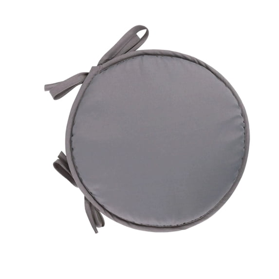 Round Bar Stool Cushions with Ties, Non Slip Seat Cushions, Washable Bistro Pads for Dining Chairs, Seat Cushion for Home Kitchen(Gray)