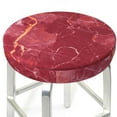 thumbnail image 1 of Round Bar Stool Seat Covers, Abstract White Red Gold Marble Texture Elastic Round Chair Cover Stool Seat Slipcover Bar Stool Cushions Round Pad for 12-14 inch, 1 of 7