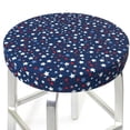 thumbnail image 1 of Round Bar Stool Seat Covers, Colorful Stars Elastic Round Chair Cover Stool Seat Slipcover Bar Stool Cushions Round Pad for 12-14 inch, 1 of 7