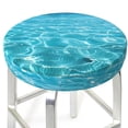 thumbnail image 1 of Round Bar Stool Seat Covers, Crystal Clear Ocean Waves Elastic Round Chair Cover Stool Seat Slipcover Bar Stool Cushions Round Pad for 12-14 inch, 1 of 7