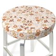 thumbnail image 1 of Round Bar Stool Seat Covers, Dancing Cowboy Skeleton Elastic Round Chair Cover Stool Seat Slipcover Bar Stool Cushions Round Pad for 12-14 inch, 1 of 7