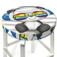 thumbnail image 1 of Round Bar Stool Seat Covers, Panda with Sun glasses Elastic Round Chair Cover Stool Seat Slipcover Bar Stool Cushions Round Pad for 12-14 inch, 1 of 7
