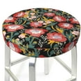 thumbnail image 1 of Round Bar Stool Seat Covers, Watercolor Red Wildflowers Elastic Round Chair Cover Stool Seat Slipcover Bar Stool Cushions Round Pad for 12-14 inch, 1 of 7