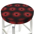 thumbnail image 1 of Round Bar Stool Seat Covers, halloween spider web Elastic Round Chair Cover Stool Seat Slipcover Bar Stool Cushions Round Pad for 12-14 inch, 1 of 7