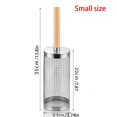 Mesh Bbq Rack Round Barbecue Grill Basket Set, Stainless Steel Rolling BBQ Cage, Wire ...