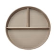 thumbnail image 1 of Round Bariatric Plate for Adults - Reusable 3 Compartment Divided Wheat Plate, Dishwasher & Microwave Safe Plate for Portion Control, Healthy Eating Meal Prep with Sectioned Divider, 1 of 9