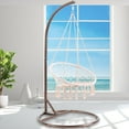 thumbnail image 1 of Round Base Heavy Duty Hanging Stand - Powder Coated Hammock Stand for Hammock Chair, Indoor and Outdoor(Coffee), 1 of 5