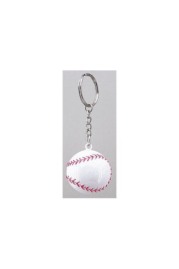 Round Baseball Key Chain