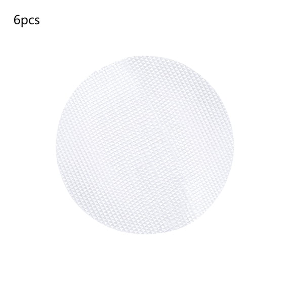 Round Bathroom Antiskid Stickers - 6 Pack Non-Slip Safety Decals for Bathtub, Shower, Stairs & Tile, Durable Waterproof Plastic for Enhanced Grip & Slip Resistance,Clear