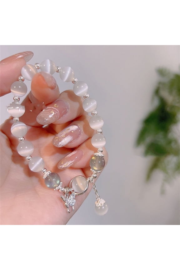 Round Bead Hand String Female Round Bead Bracelet Ornament Give Girlfriends Gifts Cheap Stuff Under 5 Dollar