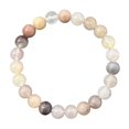 thumbnail image 1 of Round Beaded Bracelet Gemstone Jewelry - Beaded Bracelets for Women Stretch Healing Bracelet - Natural Stone Gemstone Jewelry Gifts for Daily Wear 0.3in Width, 1 of 4