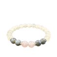 thumbnail image 1 of Round Beaded Bracelet Gemstone Jewelry - Beaded Bracelets for Women Stretch Healing Bracelet - Natural Stone Gemstone Jewelry Gifts for Daily Wear 0.3in Width, 1 of 5