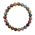 thumbnail image 1 of Round Beaded Bracelet Gemstone Jewelry - Beaded Bracelets for Women Stretch Healing Bracelet - Natural Stone Gemstone Jewelry Gifts for Daily Wear 0.3in Width, 1 of 5