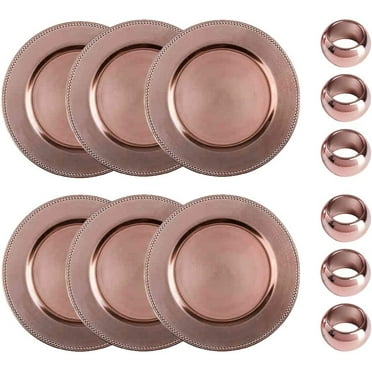 Efavormart 10 Pack | 13" Gold Disposable Charger Plates, Cardboard ...