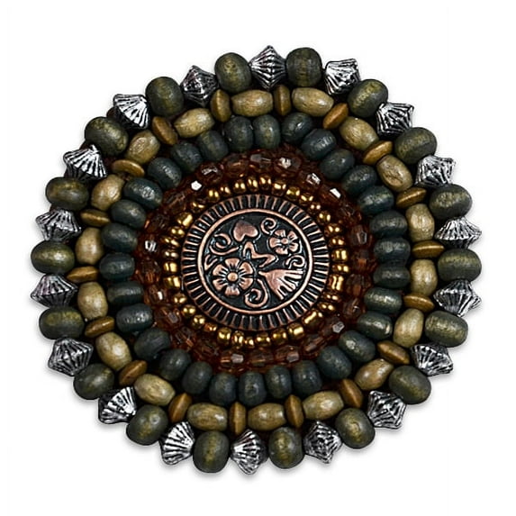 Round Beaded Fashion Applique/Patch