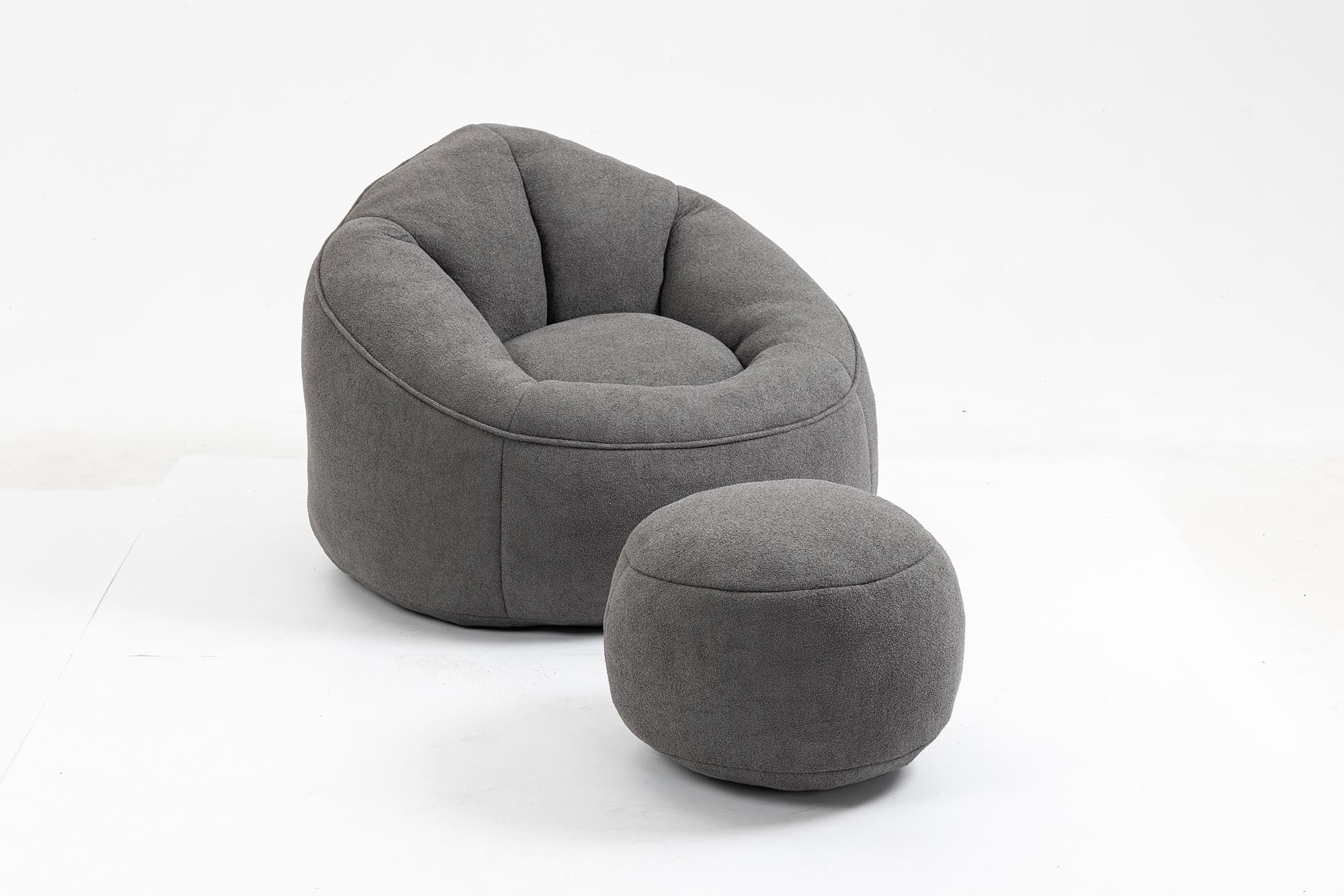 Round Bean Bag Chair with BeanBag Chair for Adults and