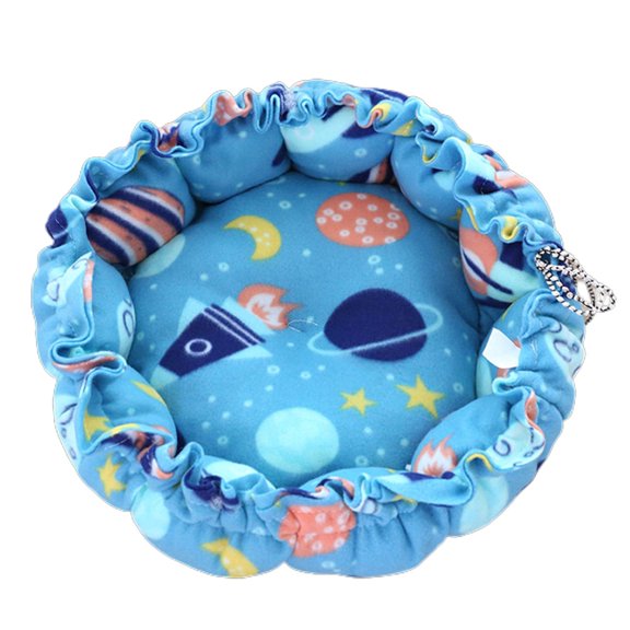 Round Bed Deep Sleeping Bed Dog Winter House Drawstring Design Pet Mat for Kitten Puppy Sleeping Supplies