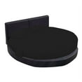 thumbnail image 1 of Round Bed Sheet Set, 600 Thread Count, 100% Egyptian Cotton, 15" Deep Pocket,88" Diameter, Round Sheet Set, Super Soft, Luxury and Easy Care -Black Stripe, King Size, 1 of 2