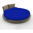 thumbnail image 1 of Round Bed Sheet Set, 600 Thread Count, 100% Egyptian Cotton, 22" Deep Pocket,76" Diameter, Round Sheet Set, Super Soft, Luxury and Easy Care -Royal Blue Solid, King Size, 1 of 3