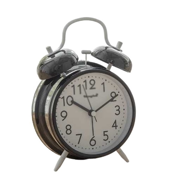 Round Bedroom Clock Battery Operated Suitable for Bedroom Living Room Study Room School Dormitory Analog Alarm Clock Easy To Set Alarm