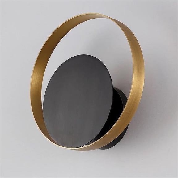 Round Bedroom Living Room Decoration Lamp Modern Solar Eclipse Background Wall Aisle Bedside Wall Lamp