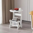 thumbnail image 1 of Round Bedside Table For Small Apartments, Creative Modern Design With Open Shelf And Decorative Top, Compact Functional Nightstand For Bedroom With Easy Cleaning And Practical, 1 of 5