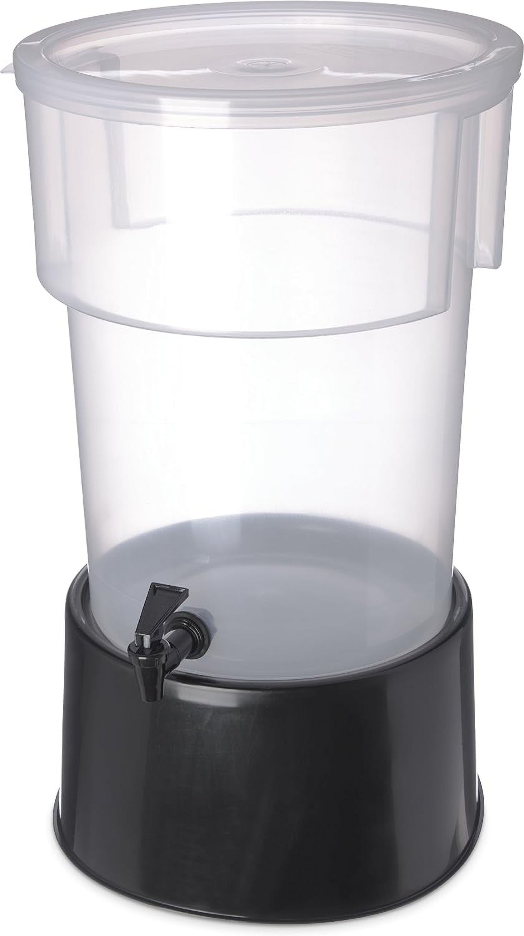 Round Beverage Dispenser Drink Dispenser with Spigot and Base for