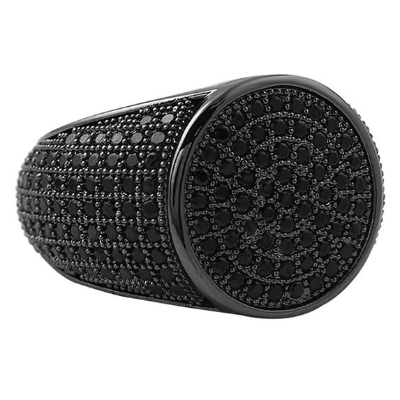 Round Black CZ Micro Pave Bling Ring (11)