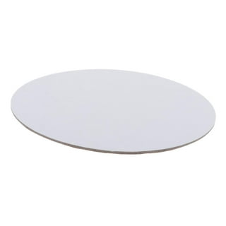 Round Canvases for Painting Round Painting Canvas Panel Blank Panel Canvas Drawing Board for Oil Acrylic Painting, Size: 31x31x1.8CM
