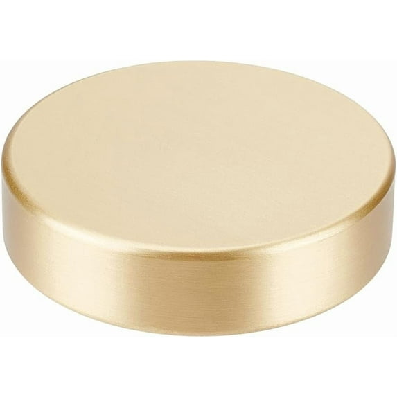 Round Block Paperweight 2.3 Inch Chinese Calligraphy Paper Weight Gold Desk Paper Weight Sumi Drawing Paperweight Calligraphy Practice Tool for Home Office Painting Writing Holding Raw(Unplated) 1pc