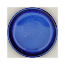 Round | Blue Ceramic Plant Saucer | High Fired Ecofriendly Clay - Sizes 8"-24" - FREE SHIPPING (9.5"W, Blue)