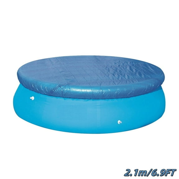 Round Blue Solar Pool Cover, Thermal Blanket for Efficient Heat Retention and Evaporation Reduction, 6.9ft Diameter