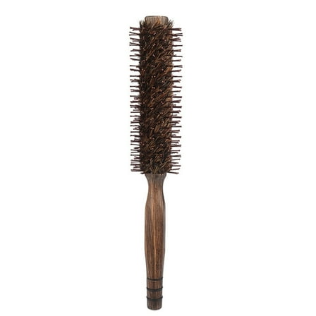 Round Boar and Nylon Bristle Brush Styling Hairbrush for Blow Drying and Curling Short Thin Fine Hair