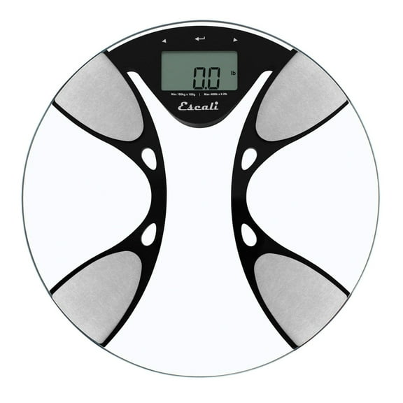 Round Body Fat and Body Water Scale