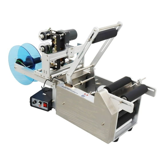 Round Bottle Labeling Machine Bottle Labeler Coding Machine with Printer