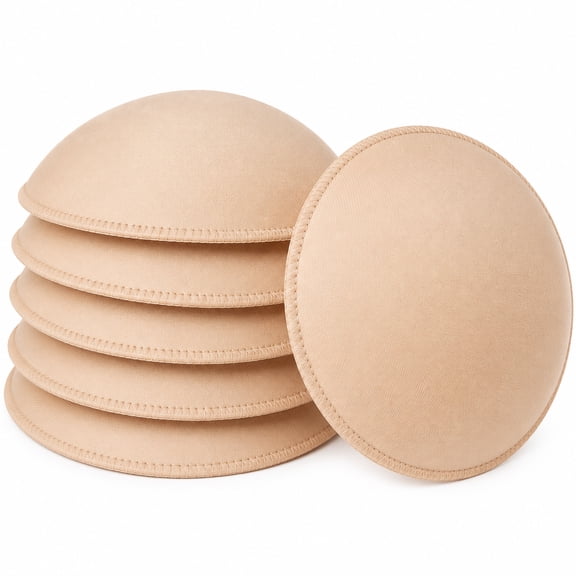 Round Bra Inserts Pads, Removable Washable Bra Cup Inserts, Soft Breathable Chest Padding for Sports Bra, Bikini Top, Swimsuit, Yoga Bra A B Cup