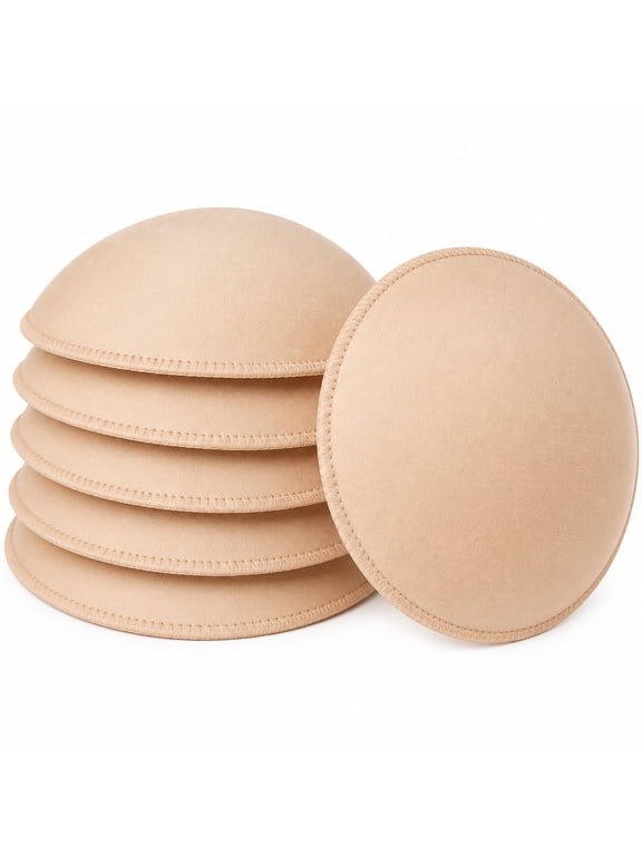 Round Bra Inserts Pads, Removable Washable Bra Cup Inserts, Soft Breathable Chest Padding for Sports Bra, Bikini Top, Swimsuit, Yoga Bra A B Cup