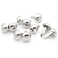 thumbnail image 1 of CRAFTME STUDIO Round Brads Purse Feet Handbag Nailhead Spike Prong Studs, 100 PCS 10 mm (3/8 Inch) (Silver), 1 of 8