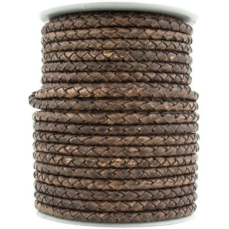 Round Braided Bolo Leather Cord-1 Yard 