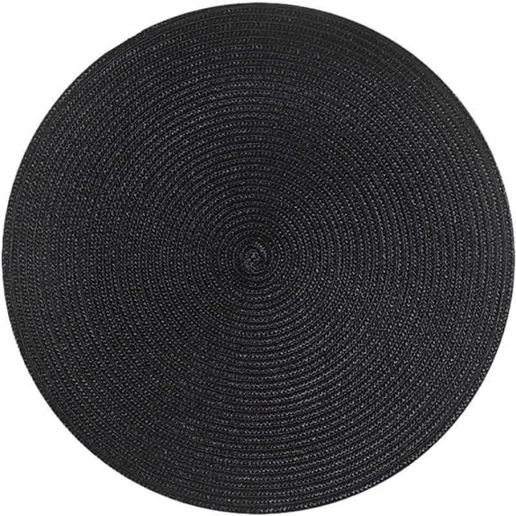 Round Braided Placemats 12.6 Inch, Natural Woven Non-Slip Heat Resistant Washable Table Mats for Dining Tables, Dinner Party & Home Decoration