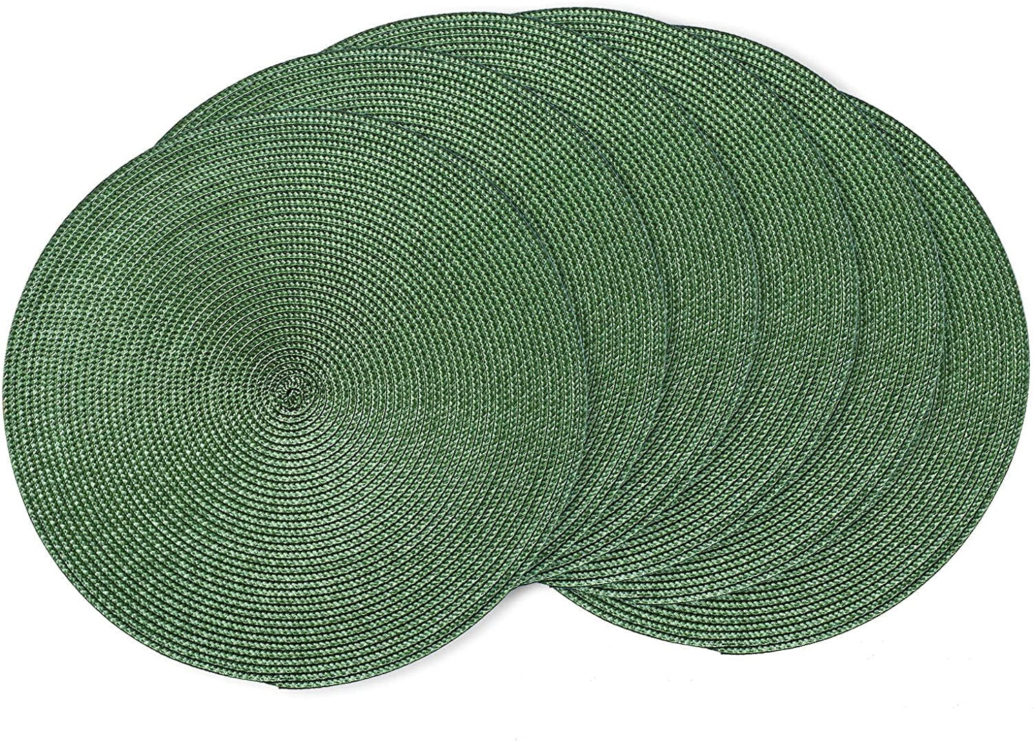 Round Braided Placemats 15 Inch Round Table Mats for Dining Tables ...