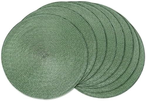 Round Braided Placemats 15 Inch Round Table Mats for Dining Tables ...
