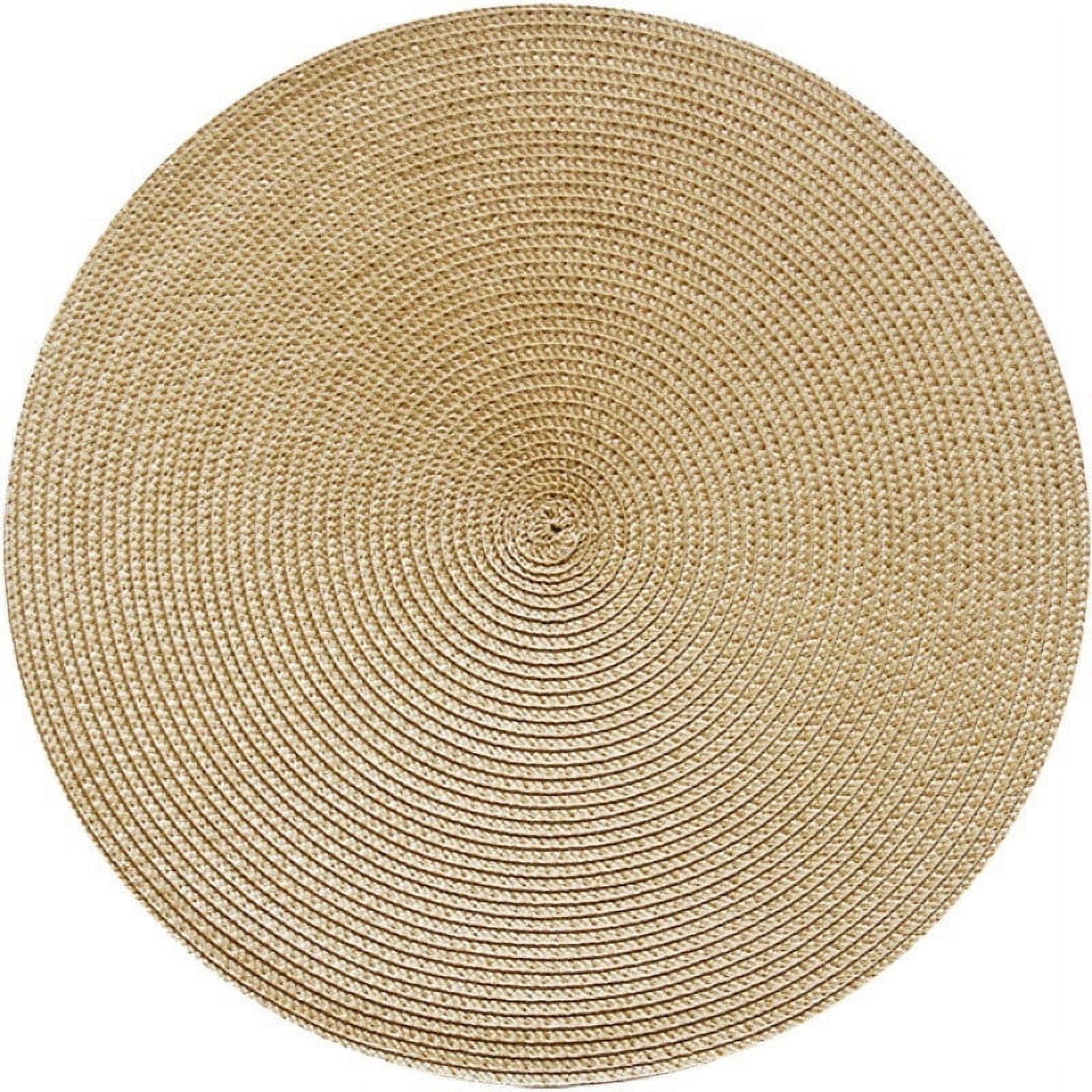 Round Braided Placemats 15 Inch Round Table Mats for Dining Tables ...