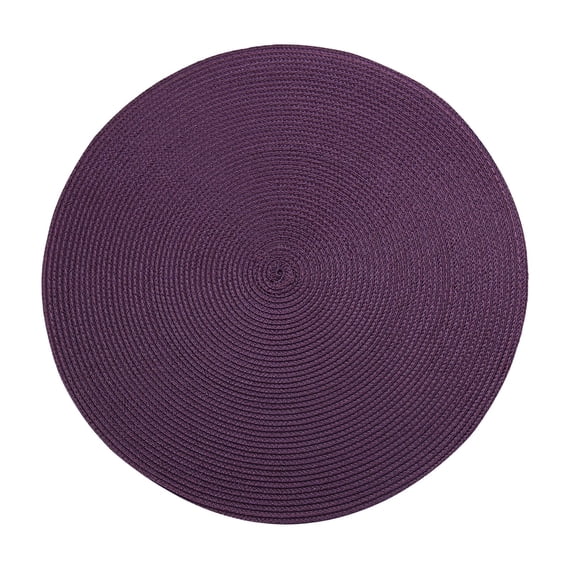 Round Braided Placemats, Non-Slip Washable Circle Woven Cotton Yarn Placemats, Durable Fashionable Decoration for foyer countertop,Christmas Wedding Party and Home Kitchen Dining Table Use