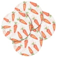 thumbnail image 1 of Round Braided Placemats Set of 4 Easter White Red Green Multi, Carrot Print Round Placemats for Dining Tables Kitchen Decoration 13 inch Round Table M, 1 of 8