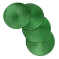 thumbnail image 1 of Round Braided Placemats Set of 4, Washable Heat Resistant Cotton Polyester Circle Place Mats for Kitchen Dining Table(15Inch,Green), 1 of 6