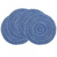thumbnail image 1 of Round Braided Placemats Set of Round Table Mat for Dining Tables 15 inch, 1 of 6