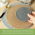 thumbnail image 1 of Round Braided Placemats Table Mats for Dining Tables Woven Washable Non-Slip Place Mats, Rope Round Coasters Nonslip Washable Heat Resistant Woven Place Mat for Dining Patio Table, 12 inch, 1 of 9